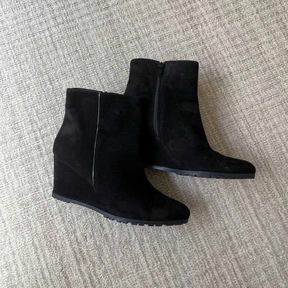 Giorgio Picino black suede lug sole booties / EU size 39 / excellent condition - Picture 3 of 6